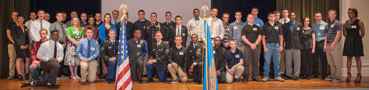 Enlistees honored at the 2014 Our Community Salutes Ceremony
